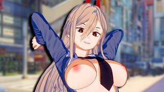 Chainsaw Man - Power Hentai animation