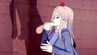 Chainsaw Man - Power Hentai animation