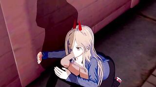 Chainsaw Man - Power Hentai animation