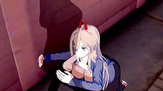 Chainsaw Man - Power Hentai animation
