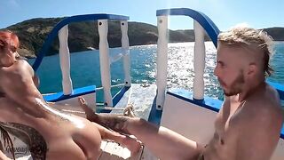 Public sex on the boat with Voyeur - PornNo