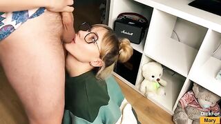 The dick sucking is done gently, not like bags