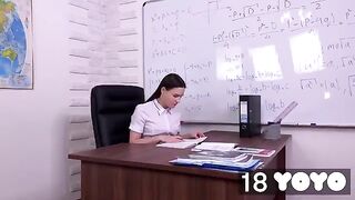 I fantasize about my teacher and I masturbate in his chair
