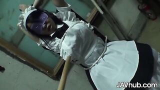Busty Yui Satonaka gets her pussy railed by a group of horny dudes