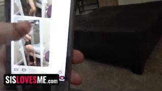 Pervert guy fucks his step sister with plump tits hard