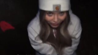 The slutty girl gets fucked by many guys to join the skater gang