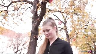 Pickup for casting with German teen Olivia Sparkle and a big cock