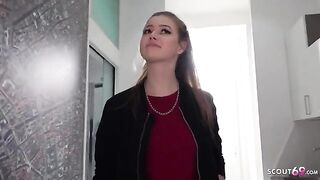 Pickup for casting with German teen Olivia Sparkle and a big cock
