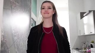 Pickup for casting with German teen Olivia Sparkle and a big cock