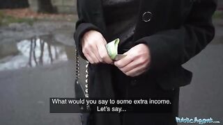 Hot blonde MILF teacher shot in public for cash by the Public Agent