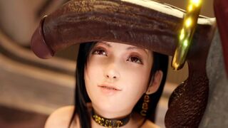 The dark side of Tifa Lockhart from Final Fantasy revealed in this hentai video