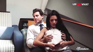 Hot foursome with Alexa Tomas and Sicilia, the best Spanish and European girls -
