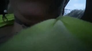 Katty Blake got her pussy railed in the car while moving on the streets of Bucaramanga