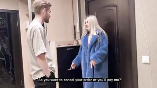 The guy invited a prostitute but his GF came instead to dress fuck