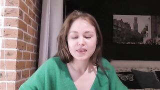 The student gently spreads her legs to learn Kamasutra hard