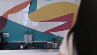 I saw skinny Asian skater and fucked her hard, my balls got licked