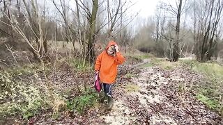 I received a massive dick while walking by the river, it was intense