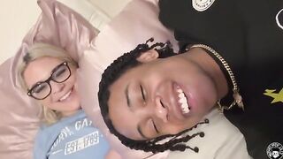 Fat PAWG Rharri Rhound smokes and fucks with her roommate Lil D