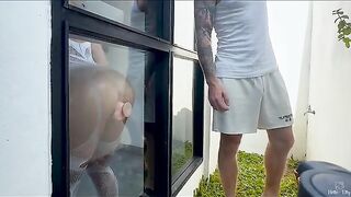 A guy showed a toy to his new neighbor and offered a peep show