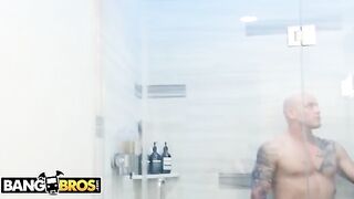 Mia Malkova, the stunning star with a jaw-dropping 34DD curve, gets her step-brother’s cock in her bun