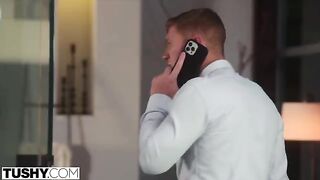 Azul gets her tight asshole gapped by cheating hubby on TUSHY