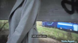 Public Agent: Sexy Russian babe gets fucked outdoors
