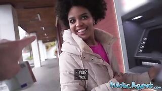 The agent asked for money, and the Brazilian girl was forced to fuck outdoors for cash