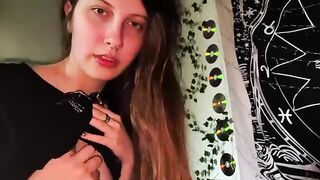 My stepsister is jerking off her boyfriend while I play computer