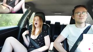 Surprising public sex with Verlonis while driving, inspired by a spicy video
