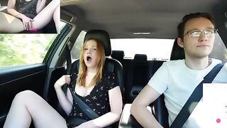 Surprising public sex with Verlonis while driving, inspired by a spicy video