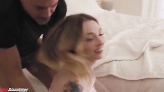 Babysitter left a cookie trail leading to her panties for the daddy
