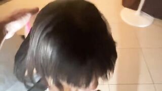 Sexy girl with small boobs fucked by a hot Italian guy in POV