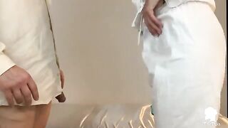The nurse visits the patient with erectile dysfunction problems