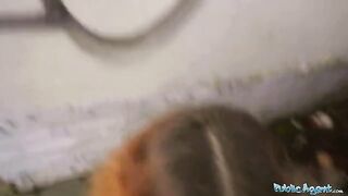 Public Agent Cheating Spanish wife gets fucked in public by the agent