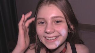 College girl is used as a cum dumpster in this hot video