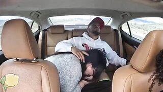 5 star Uber fuck with Frecklemonade and Tokyo Leigh in the car