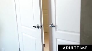The voyeuristic MILF Alexis Fawx spots her teen neighbor Carter Cruise in trouble