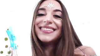 Fairytale sex with petite Venice Rose and a huge dick