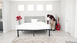 A mature woman fucked by a young man with a big dick in PUREMATURE scene