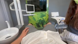 Girl came to the dentist for a check-up, but she ended up having sex