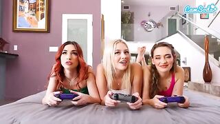 My step sister took my PS5, so I used her and her friends in a steamy encounter
