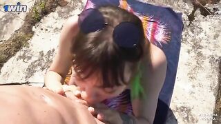 A blowjob as a bribe for the guard of the fort