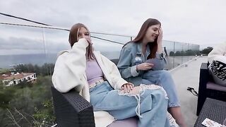 We met the neighbors and participated in a public orgy with creampie