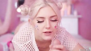 All cute girls like to get hot sperm on their faces, especially in sensual scenes