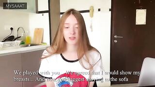 The guy taught his step-sister to play chess, but she lost and got fucked