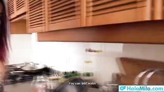 Big-breasted Latina stepmom Mila Garcia gets fucked hard and deep