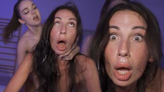 Submissive petite teen gets her brains and cervix fucked by an FFM in 2023