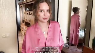 I got caught jerking off with my stepmom's panties