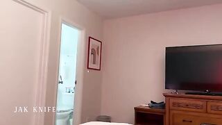 The best friend's mom offered her bed to a young guy in a compromising situation