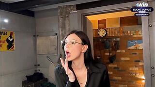 A stepson spied on his mom in the shower and fucked her hard - raw and intense